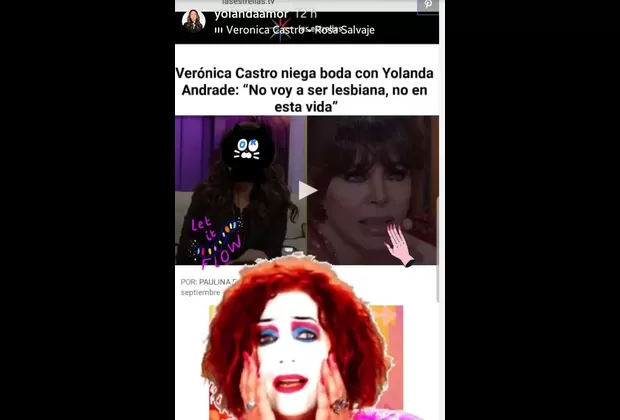 Yolanda Andrade reacciona con memes a las declaraciones de Verónica Castro